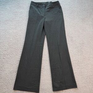 H&M Womens Wide Leg Dress Pants Charcoal Grey Career Trousers Size US 6 Work